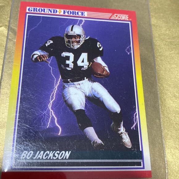 Bo Jackson, 90’s Los Angeles Raiders Vintage Trading Cards - Picture 3 of 6